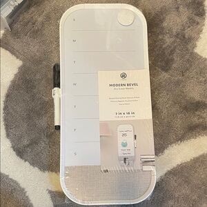 White Dry Erase Weekly Planner Board